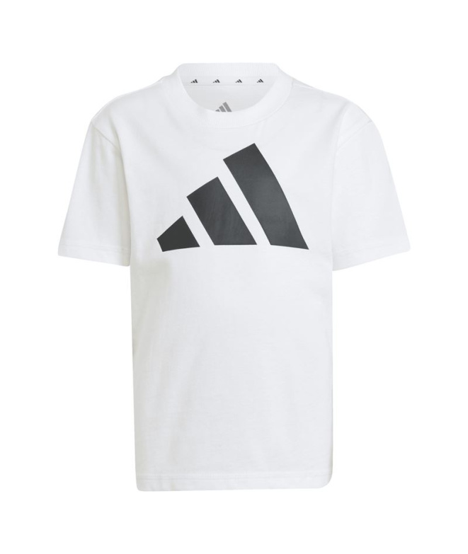 Camiseta Infantil adidas Lk Bl 160 branca/preta