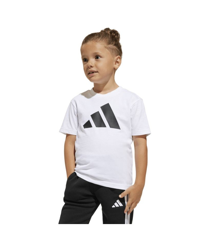 T-shirt Enfant adidas LK BL 160 blanc/noir
