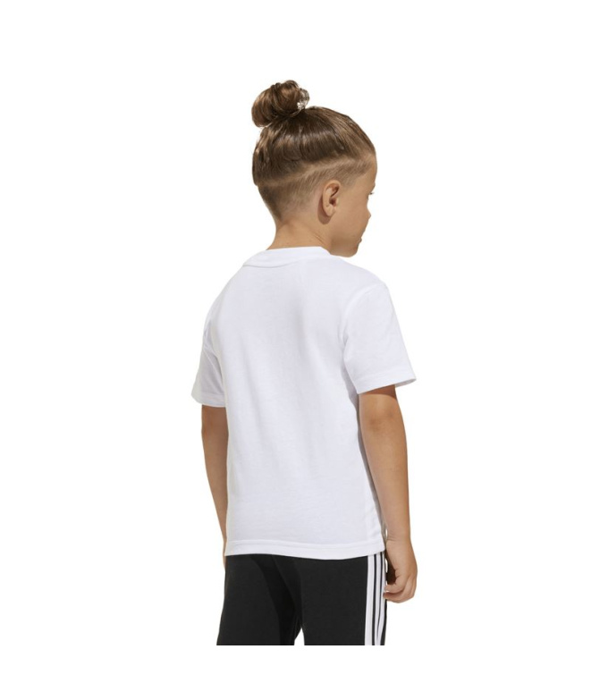 Camiseta Infantil adidas Lk Bl 160 branca/preta