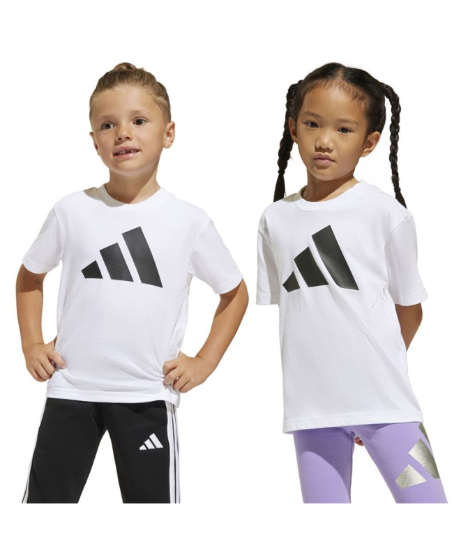 T-shirt Enfant adidas LK BL 160 blanc/noir