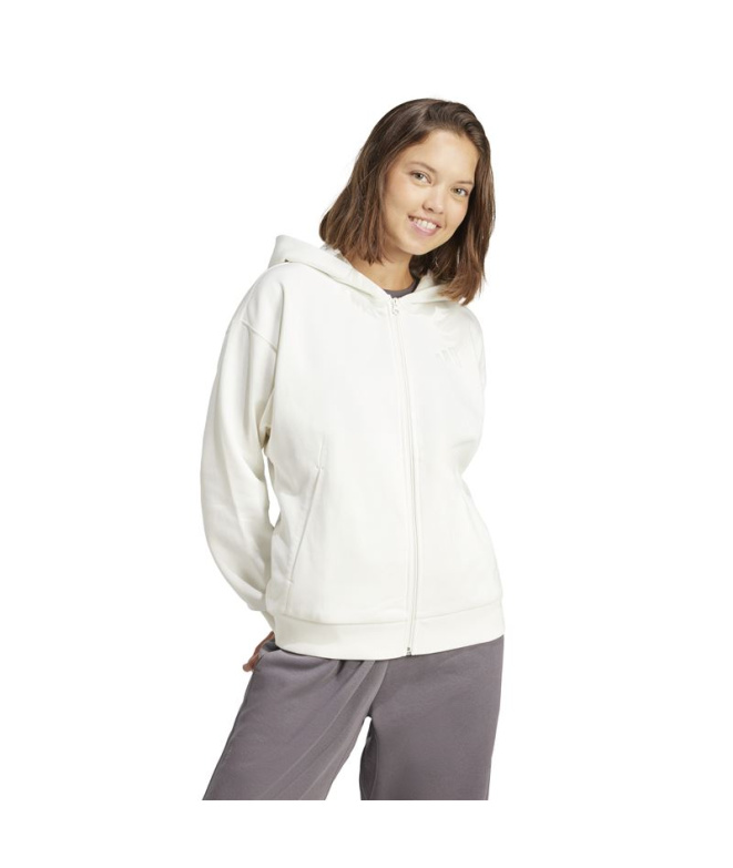 Sweat adidas All Season FZ HD Femme blanc