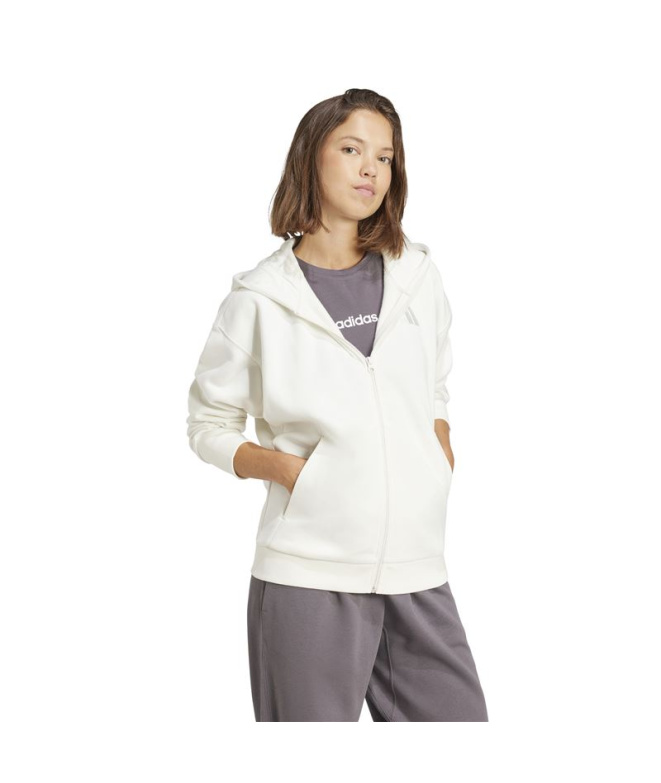 Sweat adidas All Season FZ HD Femme blanc