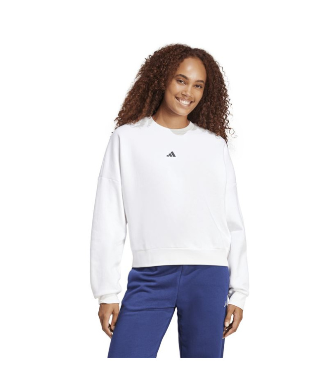 Sweat adidas SL FC SWT Femme blanc/noir