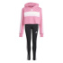 Conjunto de treino adidas Jg 3 Stripes Tib Fl St Fato de treino Menina rosa