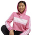 Conjunto de treino adidas Jg 3 Stripes Tib Fl St Fato de treino Menina rosa
