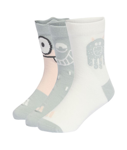 Meias Infantil adidas Tiro Nster 3P Wonder Sage / Grey...