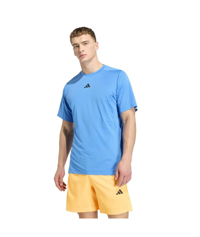 T-shirt Fitness adidas D4T Ess Homme bleu