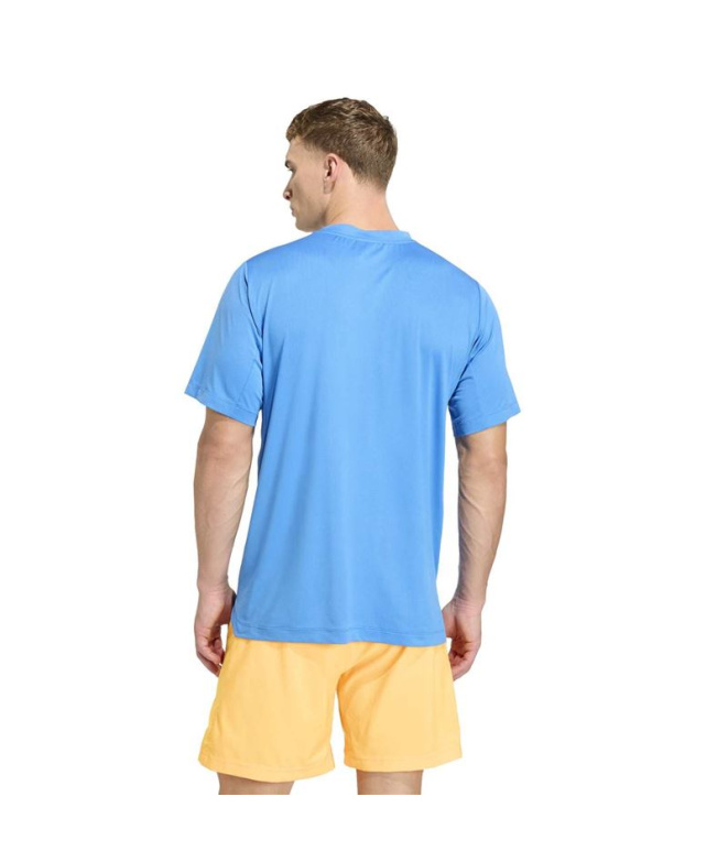 T-shirt Fitness adidas D4T Ess Homme bleu