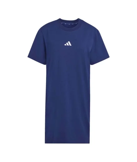 Vestido adidas 3 Bandas Dre Mujer Azul Oscuro/Blanco