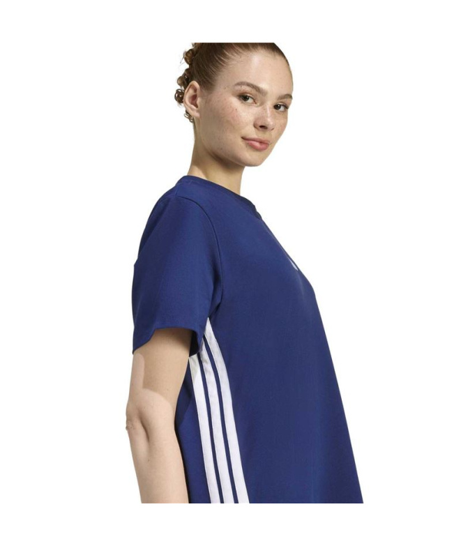 Vestido adidas 3 Bandas Dre Mujer Azul...