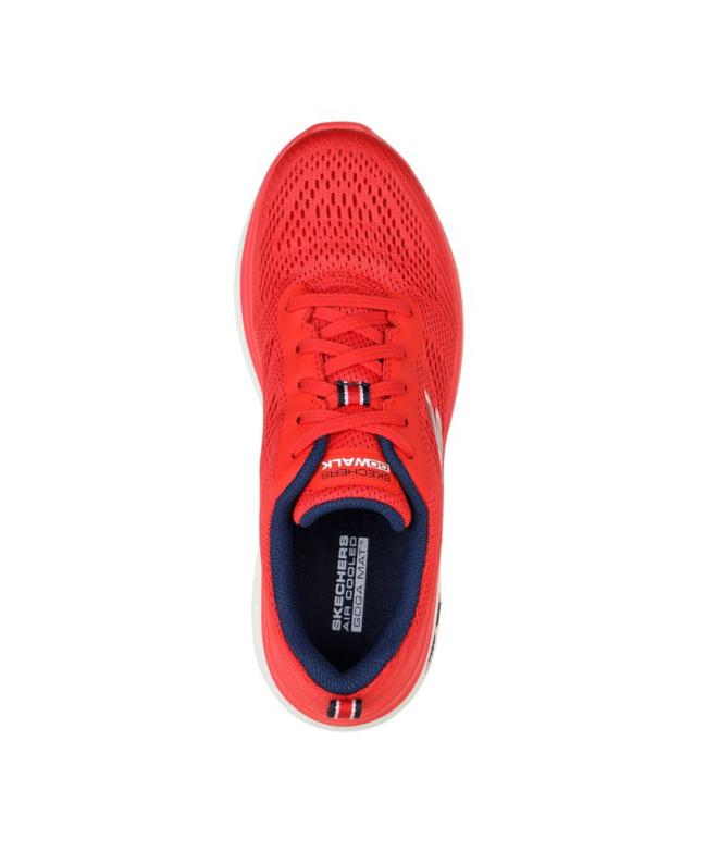 Chaussures rouges Skechers Athletic Femme