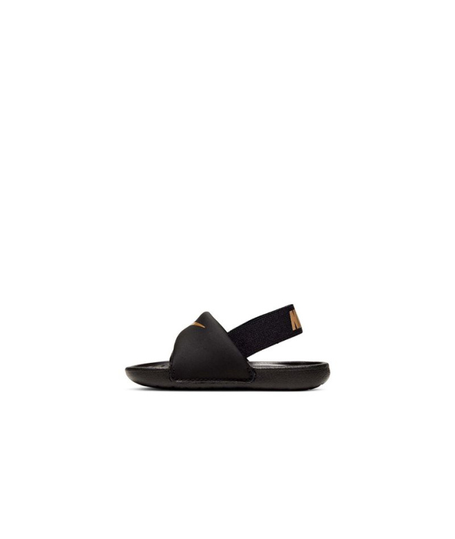 Sandalias Nike Kawa Slide (Td) Niño Negro