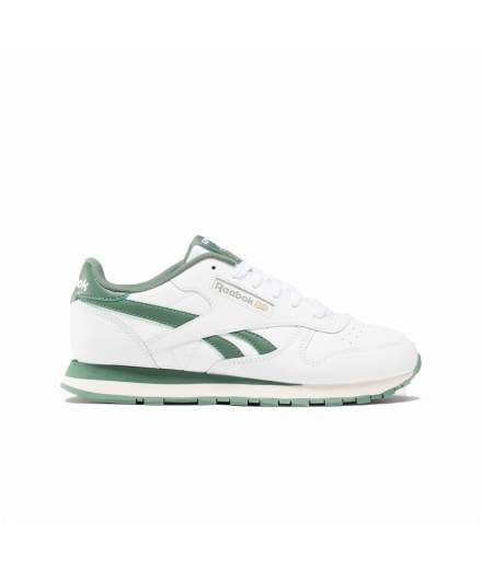 Chaussures Reebok Classic Leather Enfant blanches et vertes