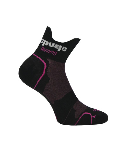 Chaussettes running noires Spuqs Coolmax Speed