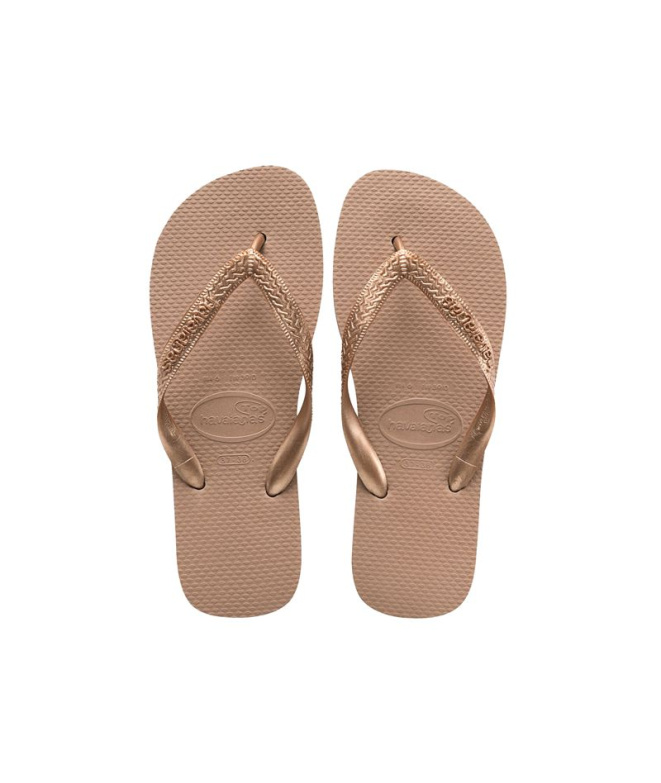Tongs Havaianas Haut brides beiges