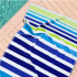 Toalha Praia e piscina Secaneta 90x165 Eg.Jacquard , cor azul-marinho.