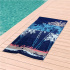 Toalha Praia e piscina Secaneta 100x170 em veludo jacquard. Estampa ondulada Lol Water.
