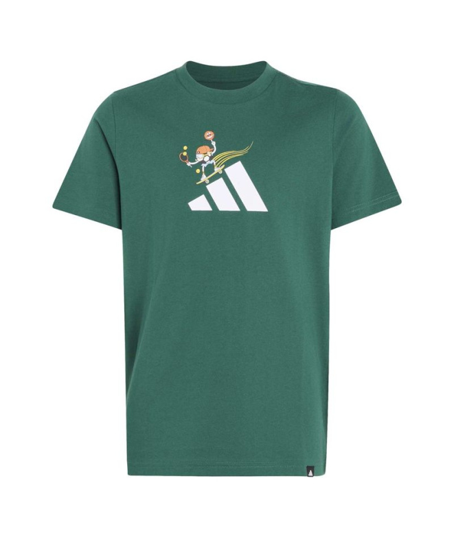 Camiseta verde adidas J Sport