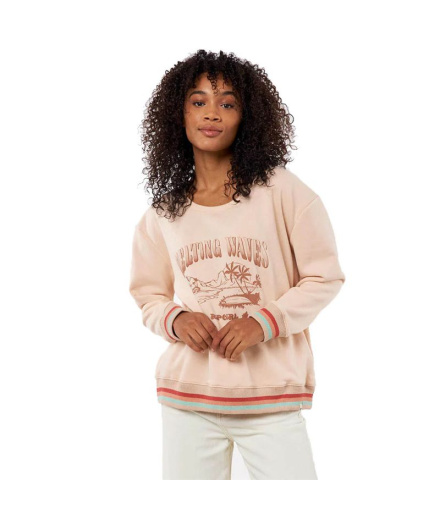 Sweat rayé Rip Curl Crew Femme BL