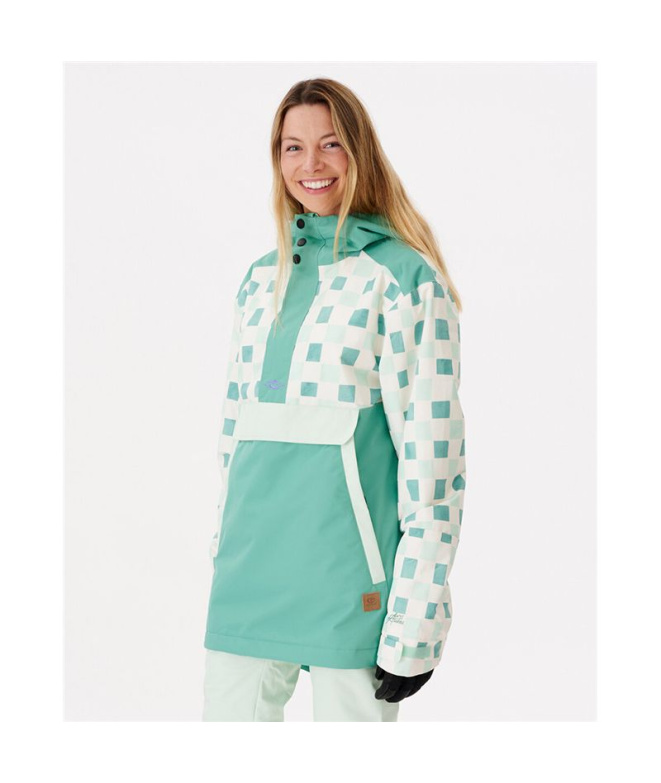Veste anorak Rip Curl Rider Femme couleur verte...