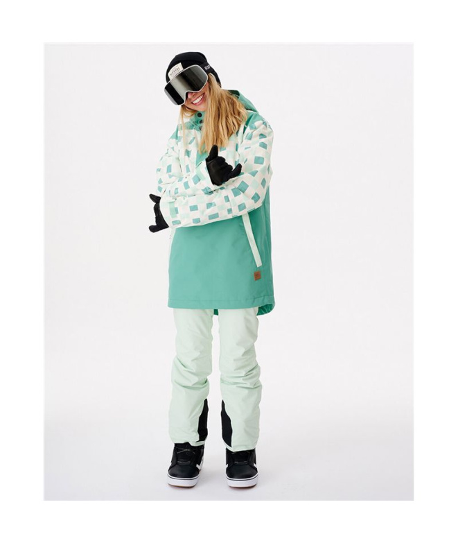 Veste anorak Rip Curl Rider Femme couleur verte...
