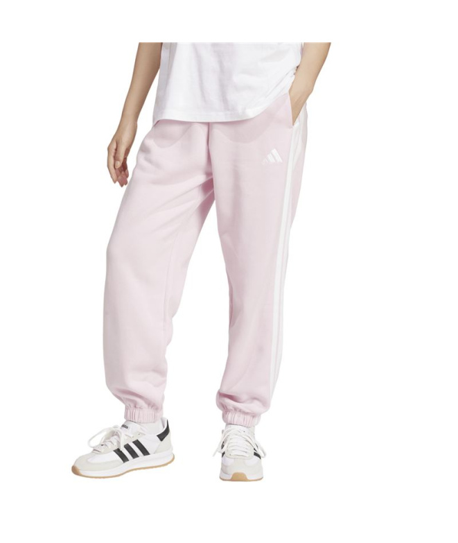 Calça adidas 3 Bandas Fl Mulher Rosa