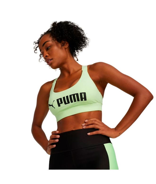 Sujetador deportivo de Fitness Puma Mid Impact...