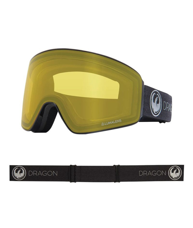 Óculos de snowboard Dragon Pxv2 amarelos