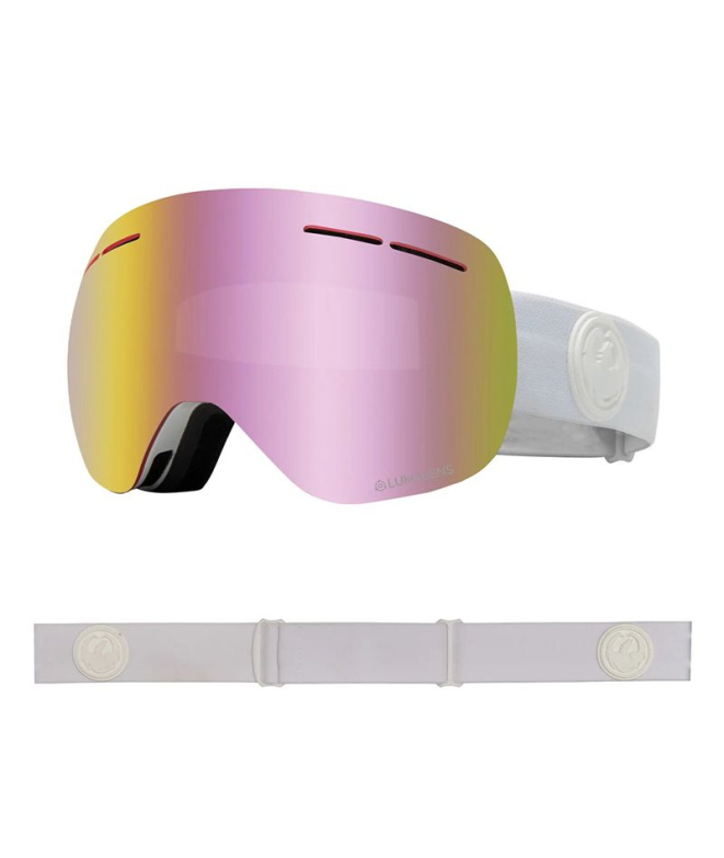 Óculos de snowboard Dragon X1s brancos