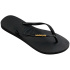 Chinelos Havaianas Slim Metálico Preto/Dourado