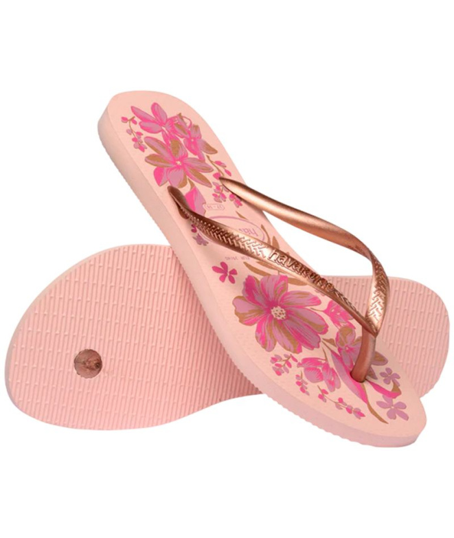 Tongs Havaianas Slim Organic roses
