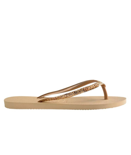 Havaianas Slim Glitter II Chinelos Mulher Cinza Areia