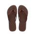 Havaianas Slim Glitter II Femme Tongs Marron