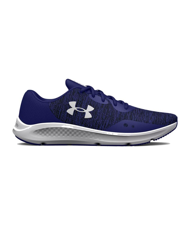 Chaussures bleues Under Armour Charged Pursuit...