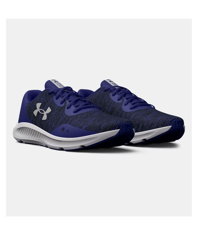 Chaussures bleues Under Armour Charged Pursuit...