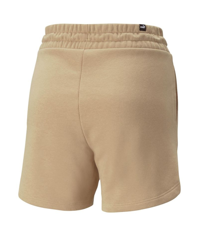 Pantalons beige taille haute 5" Puma Essentials...