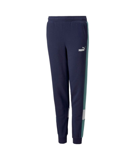 Calça Puma Essential+ Colorblock Azul para Menino