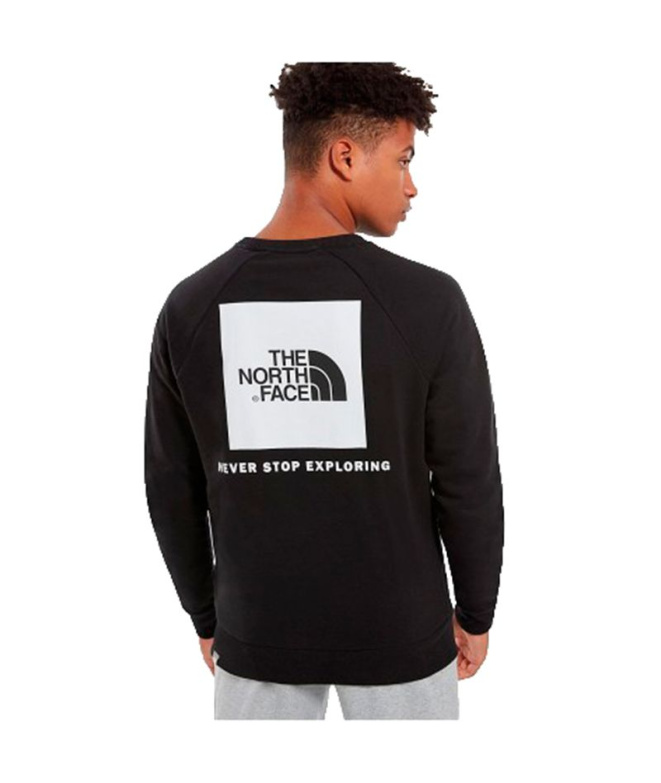 Sudadera The North Face Raglan Red Box negro...