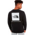 Sweat The North Face Raglan Red Box, noir, Homme