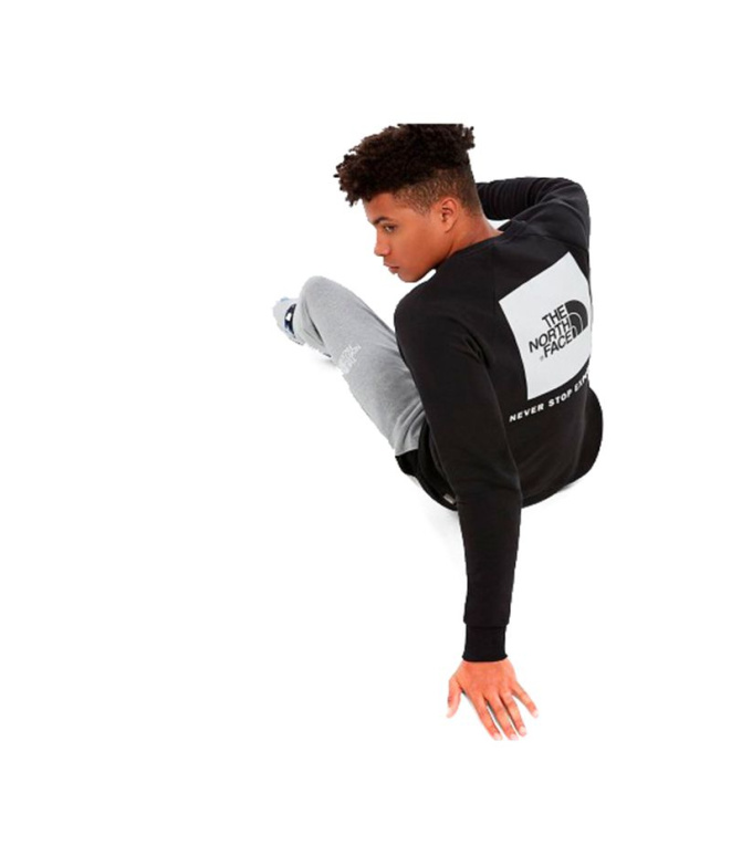 Sweat The North Face Raglan Red Box, noir, Homme