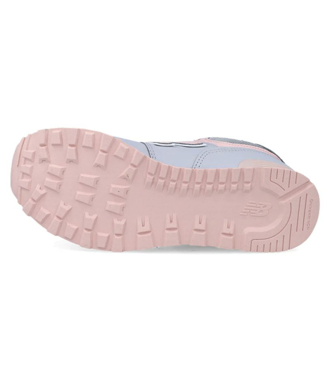 Chaussures grises New Balance 574 Enfant