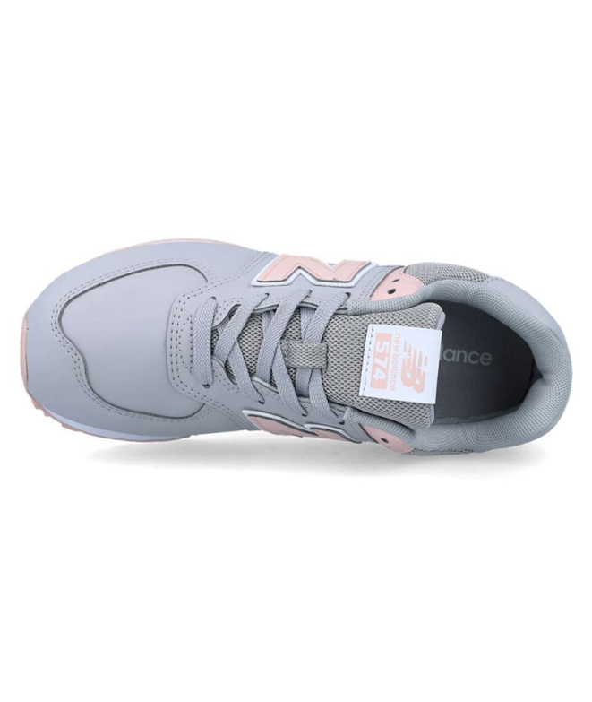 Chaussures grises New Balance 574 Enfant