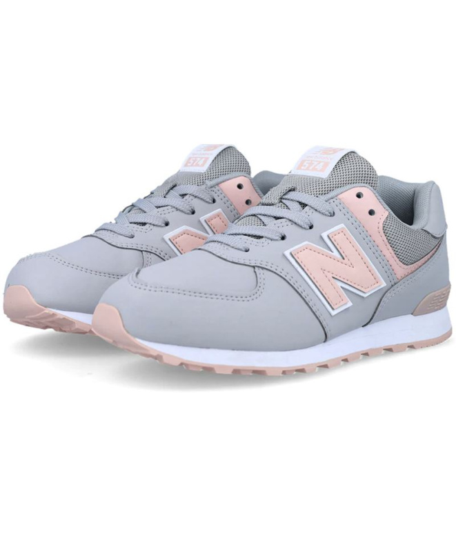 Chaussures grises New Balance 574 Enfant