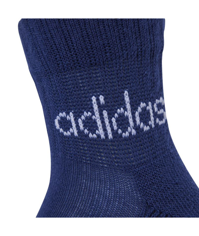 Meias Infantil adidas Linear Ank 5P Azul...