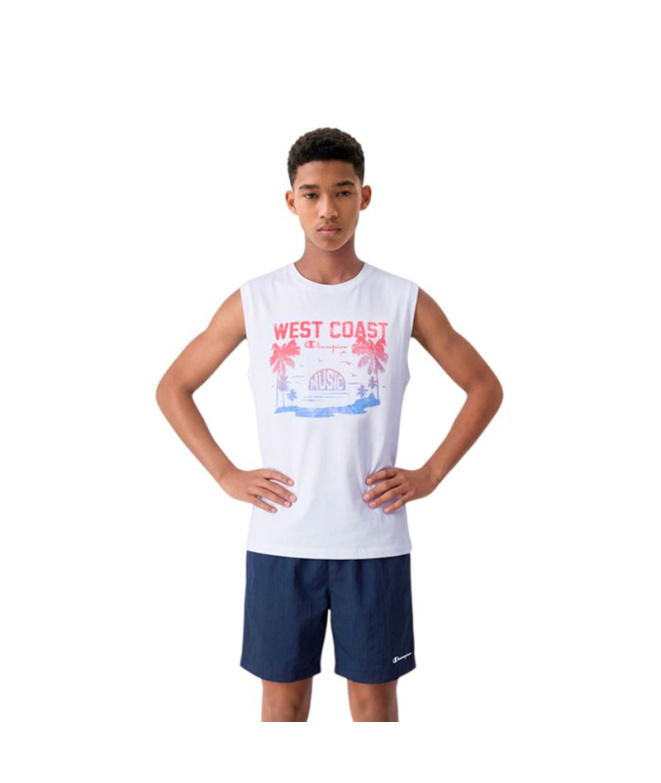 Conjunto branco Champion Menino