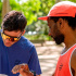 Casquette Running Compressport 5 panneaux orange/blanche