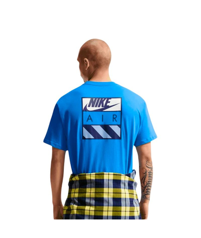 Camiseta Homem Nike NSW LSE Air Box - Azul