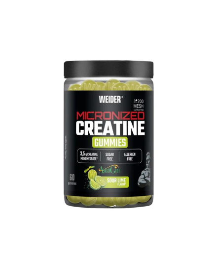 Créatine Micronisée Weider 200Mesh 60 Gummies Citron Vert...