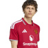 Camiseta Futebol vermelha adidas Manchester United H