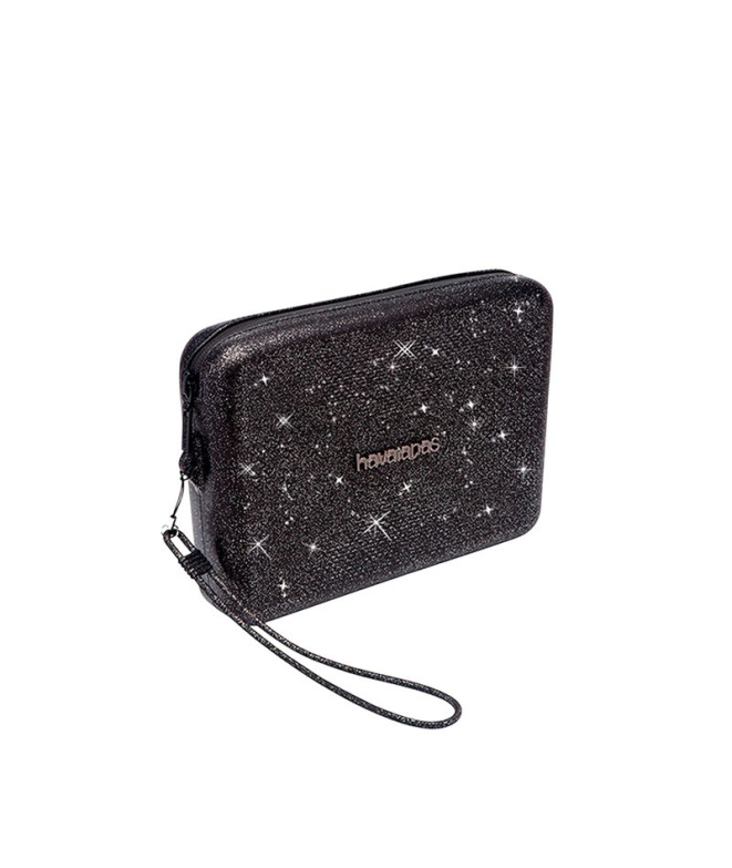 Bolsa preta com glitter Havaianas Mini Plus